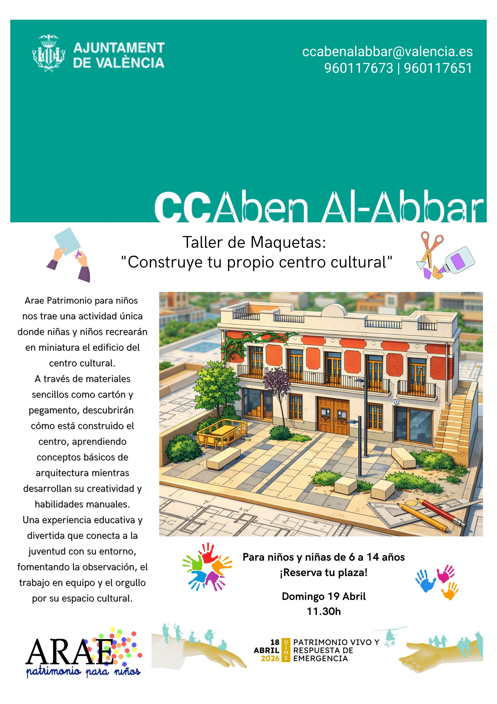 Taller de maquetas: construye tu propio centro cultural